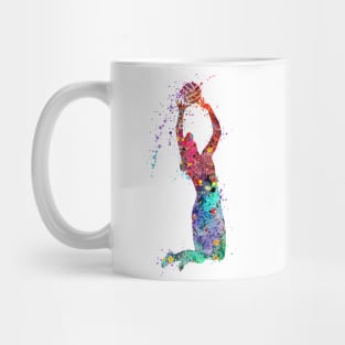 Volleyball Girl Player Setter Watercolor Art Sports Gifts Mug